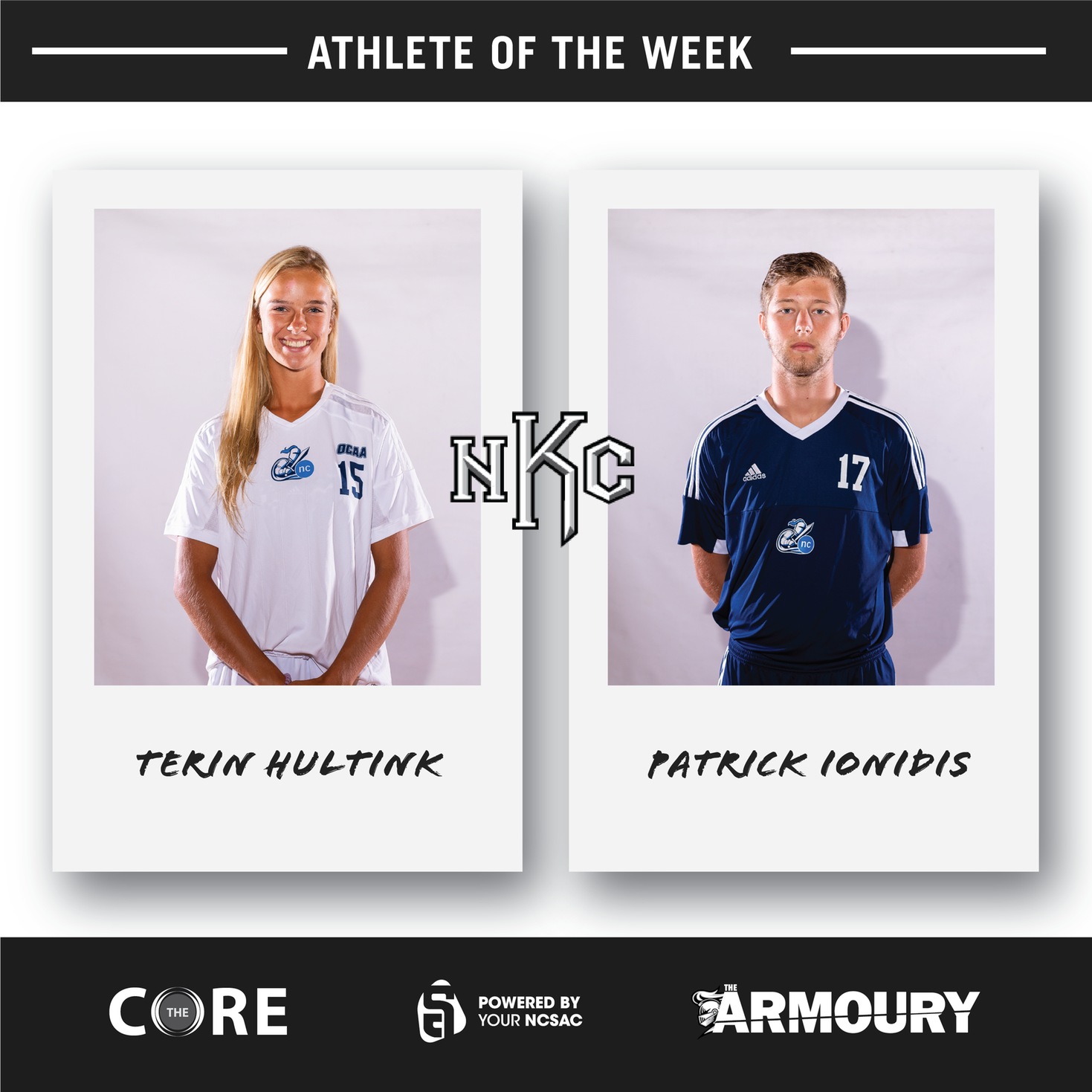 Hultink and Ionidis Earn Athlete of the Week Honours for September 23-27