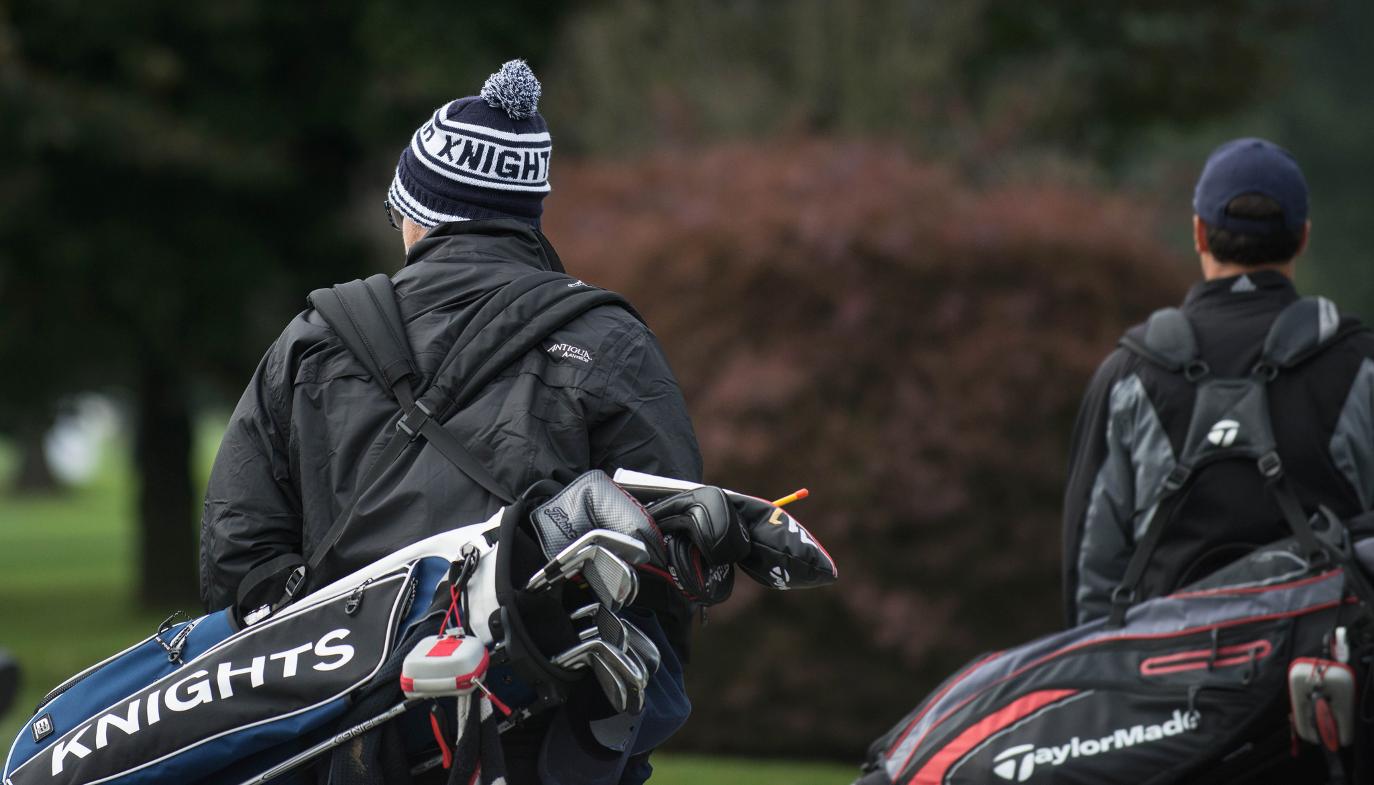 RECAP: Knights men's leading after opening day of CCAA Golf National Championship