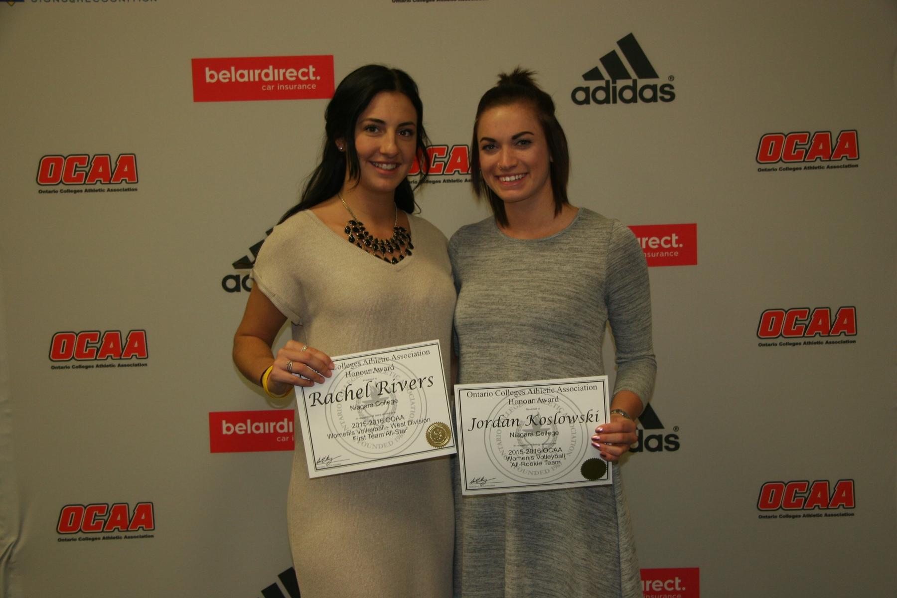 NEWS: Rivers, Koslowski receive OCAA recognition